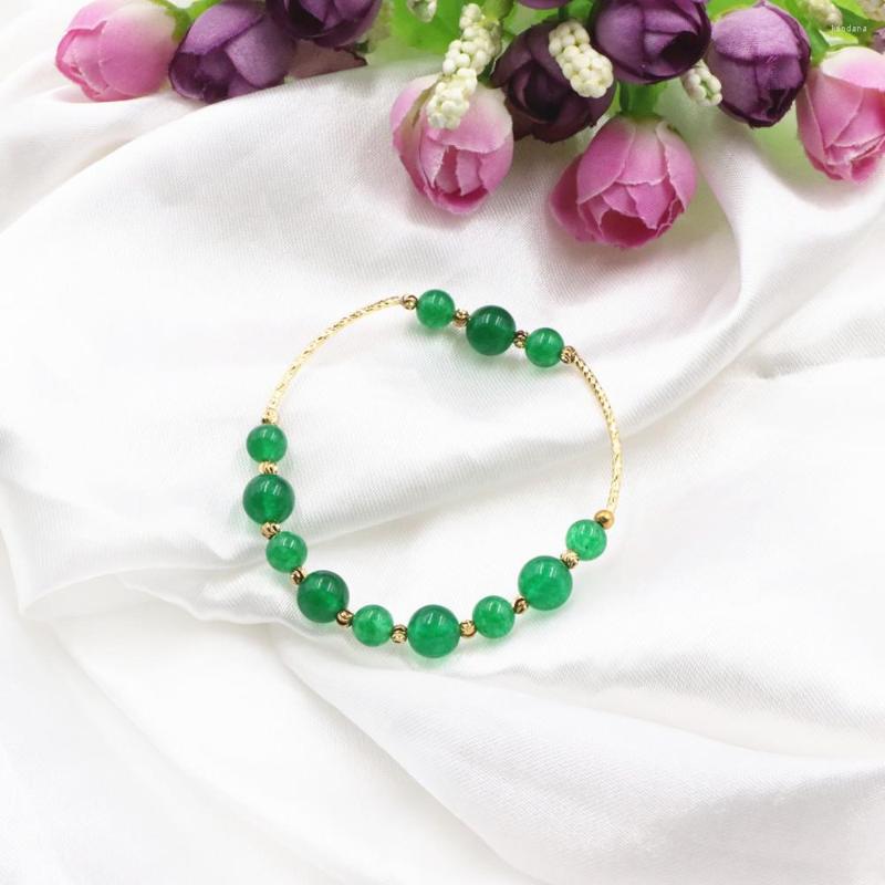 

Charm Bracelets Trendy Beads Bracelet Natural Malaysia Jades Stone Women Lucky Chakra Friendship Bangle Female Wrist Jewelry 7.5" B300