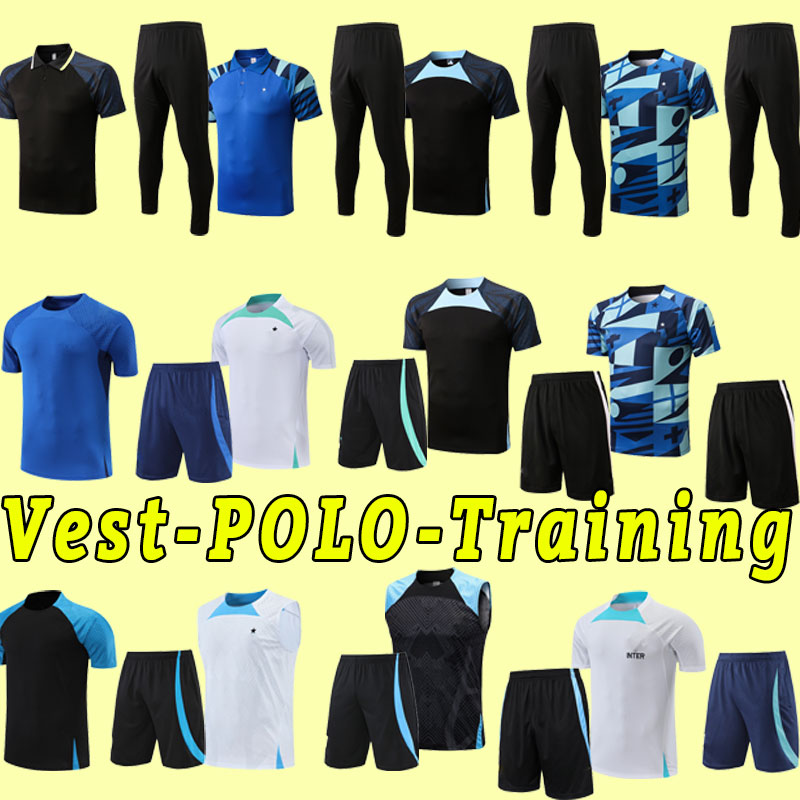 

LUKAKU soccer jerseys 22 23 Inter BARELLA VIDAL LAUTARO ERIKSEN ALEXIS DZEKO CORREA UNIFORMS football shirt 2022 2023 Milan POLO Training set vest pants, As shown