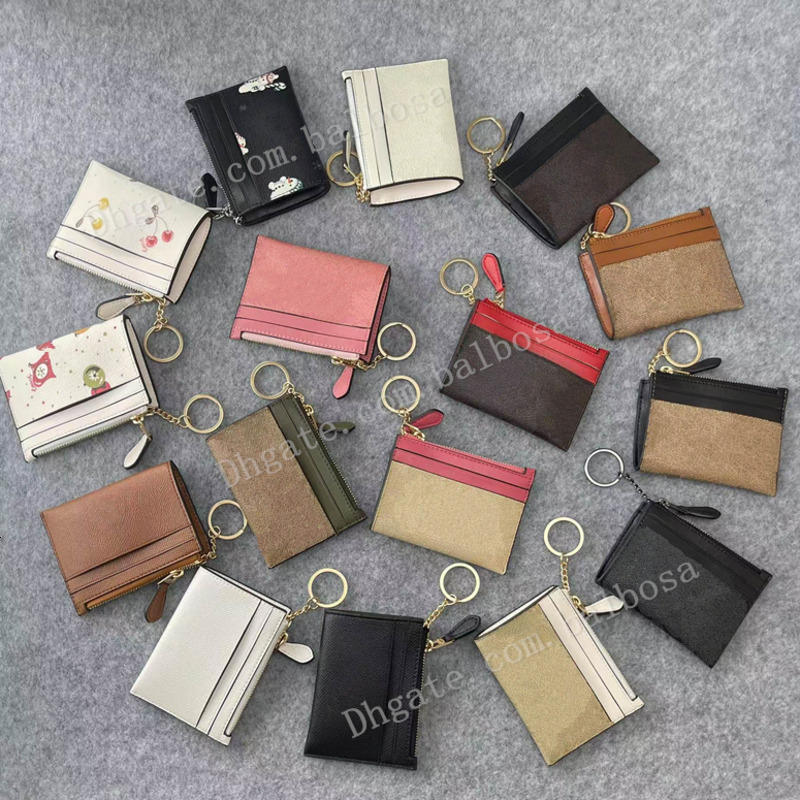 Designer Card Holder Men And Womens Card Bag Wallets Change Classic Coin Purse Zipper Bag ID Clip Gift-image-999448365