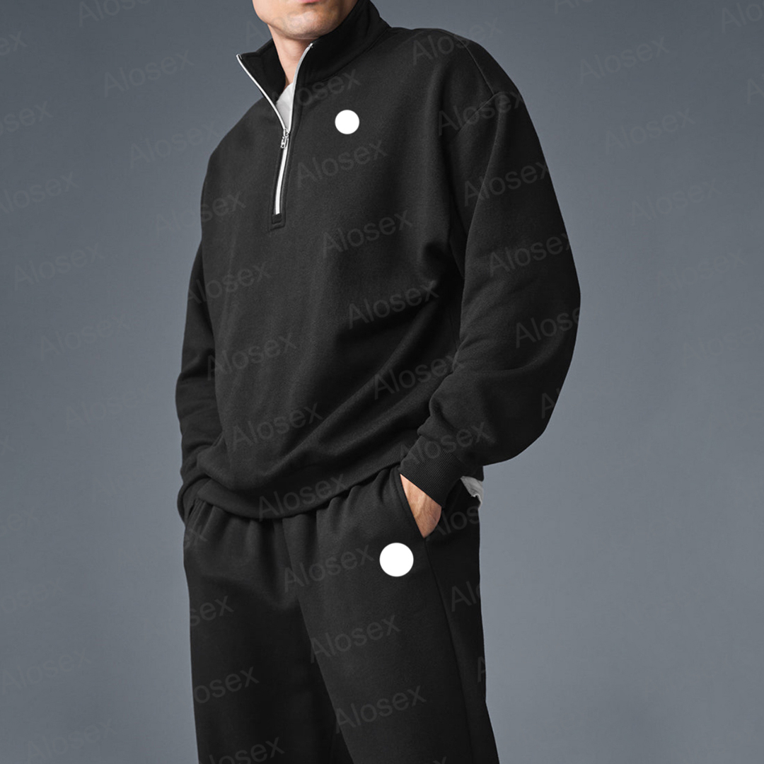 Women Men Sets Designer Sweatshirt Sweatpants Pullover Hoodie Accolade Jacket Quarter Zip Pullover Yoga 1/4 Full Zip Crew Neck Pants Clothes Sweater