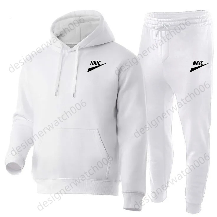 Men's Brand Tracksuit 2 Piece Set Black Jogging Suit Men Designer Hoodie Fashion Clothing Streetwear Clothes Sweat Suits Running Clothes Plus S