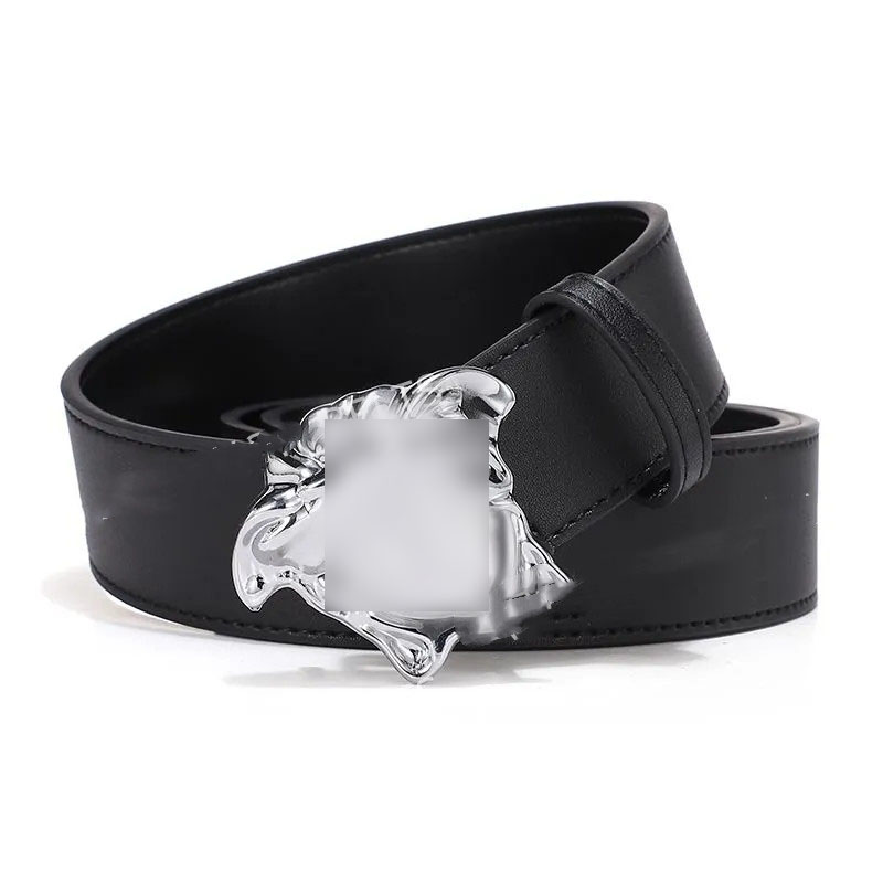 New designer Belt Men's Classic genuine Leather Belt Fashion Trend Metal Smooth head Buckle Jeans Belt