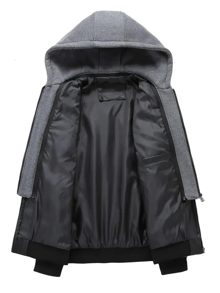 Vestes en cuir moto manteau de moto décontracté moteur à revers slim