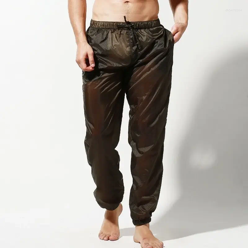Pants Mens Mens Lightweight Transparent Beach Sun Protection Loose Casual Trousers Breathable Sports Wear L260612