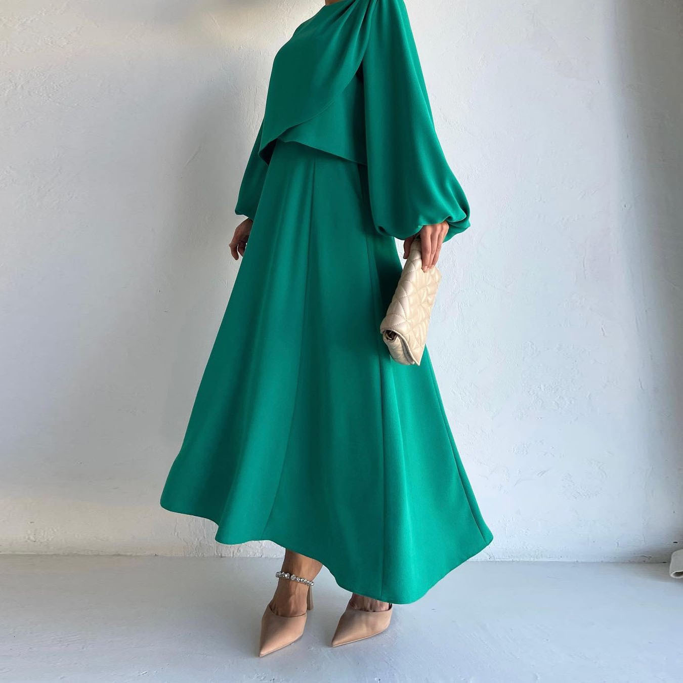 ZANZEA Women Dress Sets Spring Long Sleeve Blouse Long Skirts 2025 Solid Elastic Waist Outfits Casual Asymmetrical Matching Sets 250728