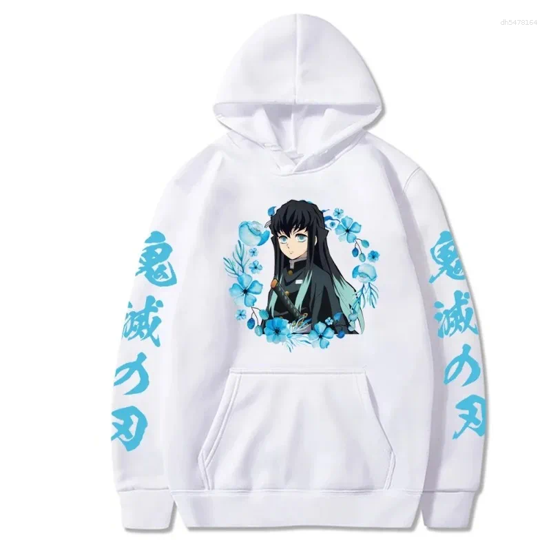 Hoodies Mens Autumn Winter Mens Hoodie Anime Muichiro Tokito Unisex Cool Casual Sweatshirts Tops Oversize Fashion Clothes L260612