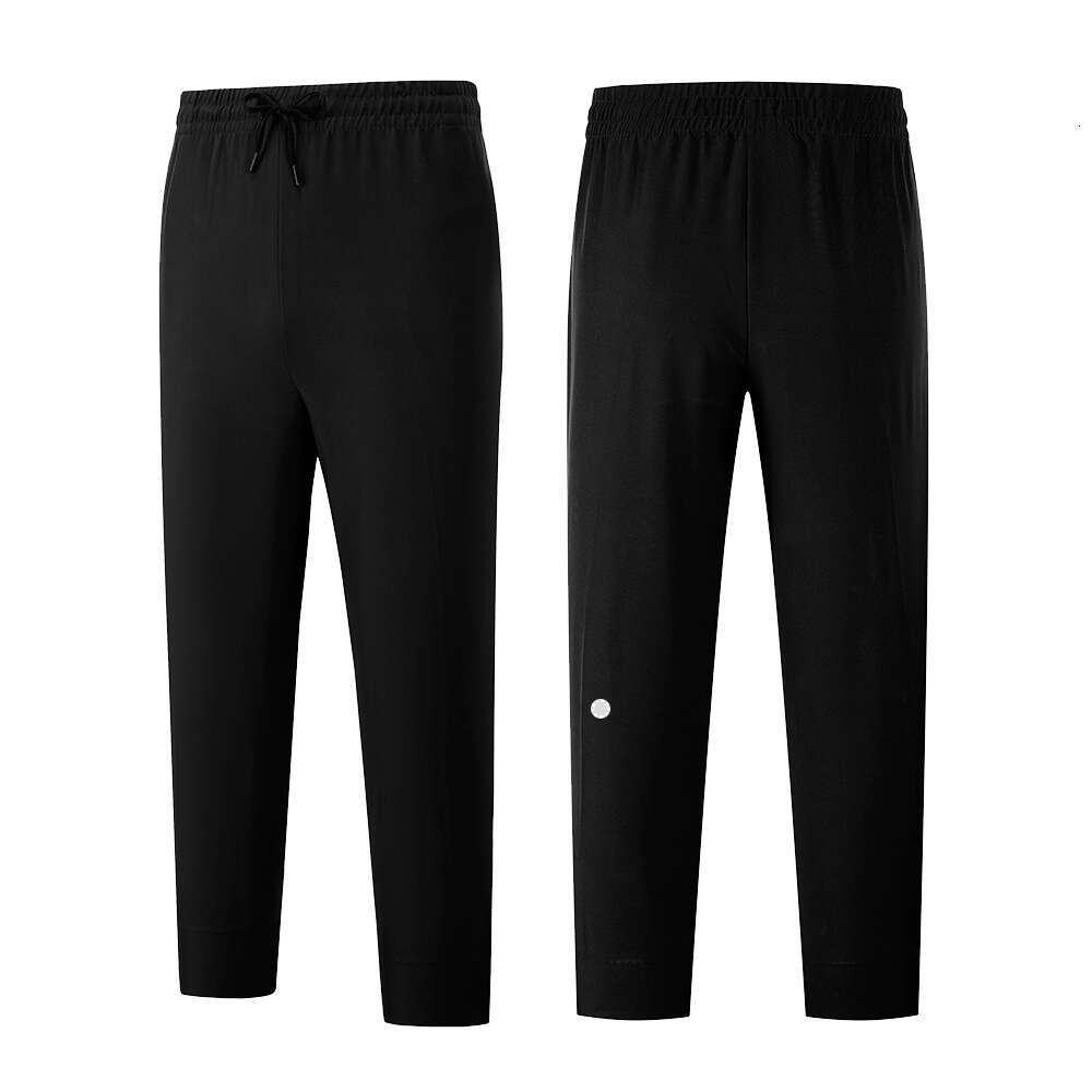 L-363 Mens Quick-Dry Sports Pants, Breathable Cooling, Lightweight Summer Straight-Leg Jogger Casual Pants with Zipper Ankles for Running, Hiking &