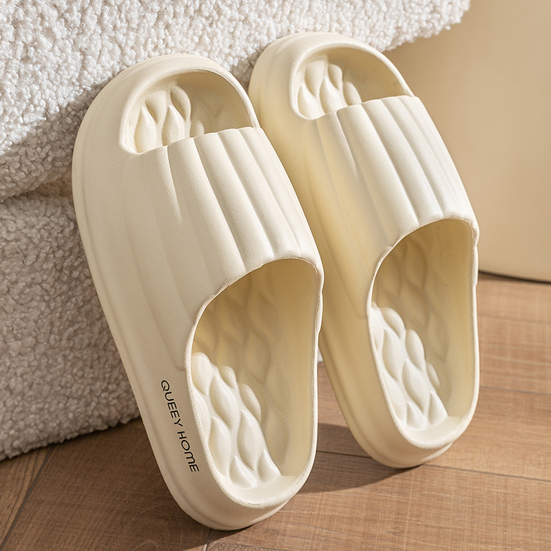 JC09 Unisex Thick Sole Slippers: Durable Slip Resistant Home Footgear