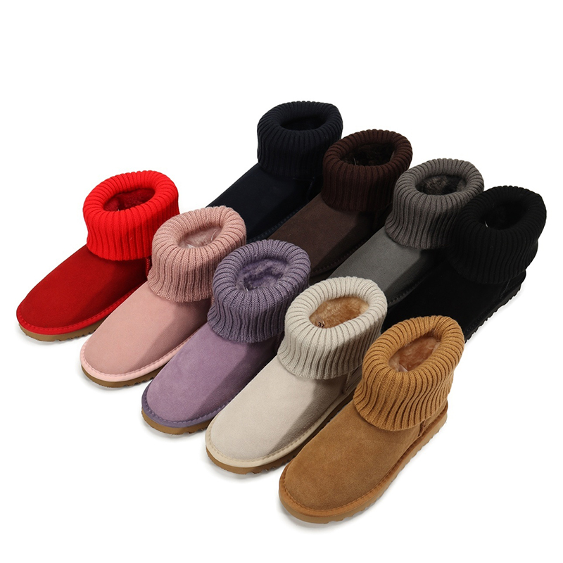 Femmes marais tricot bottes chelsea designer femme hommes classiques mini ultra botter mode chaussette de cheville chaussettes