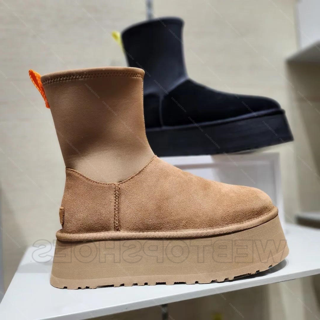 Top Snow Boots Women Ultra Mini Platform Boot Australian Winter Tasman Tazz Fur Boots Slippers Chestnut Sand Mustard Seed Beige Warm Short Ankle Sho