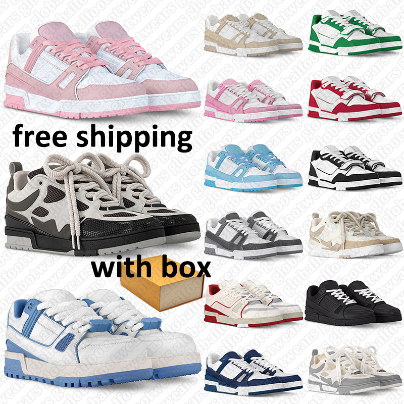 New style outdoor shoes for men women free shipping with box fashionable heightened sneakers leather sports shoes