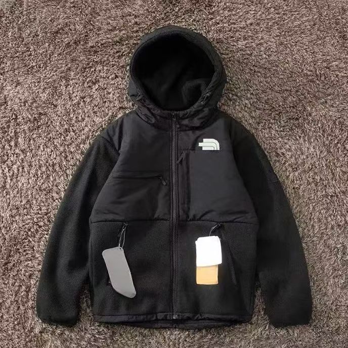 Luxury Designer Embroidered Jacket Coat Mens Jackets Stand Neck Thickened Hoodie Outdoor Hiking Ski Sports Waterproof Sherpa Men Windbreaker Polar F