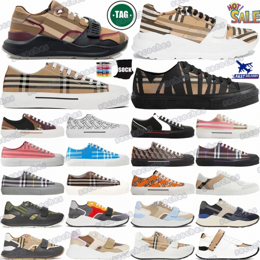 sneakers Ramsey shoes designer Vintage Check Archive Beige trainers cotton Suede House Leather Gabardine Print Monogram white brown women men #qB-image-908225094