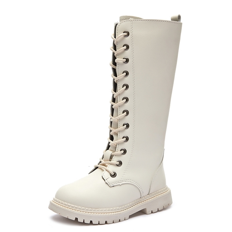 Autumn Girls Long Boots High Single Boots Princess Pu Leather Boots Fashion Waterproof Cool Allmatch 2737 Kids Shoes 250918