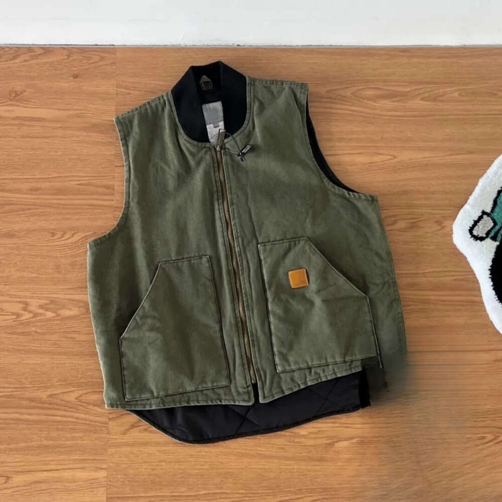 Carhartness Jacket Designer Vest Fashion Mens Women's Pocket Jacket Sweatshirt High Quality Sleeveless Zipper Coat Material Loose Carhartttlyne