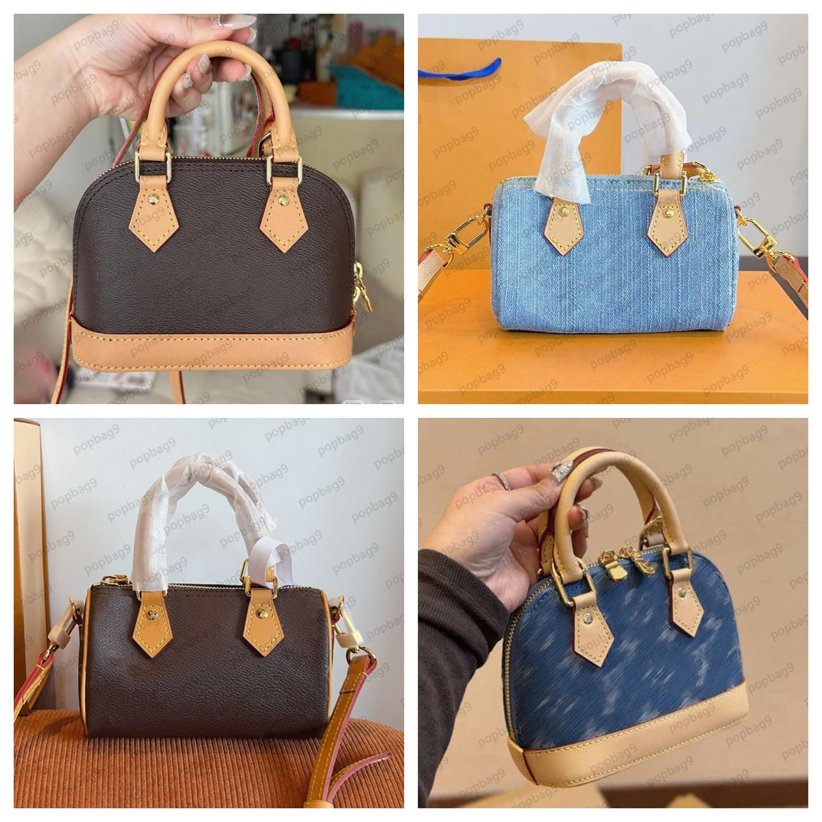 designer shoulder bag mini Handle Shell Handbag Luxury crossbody bag tote bag Women Classic Printed Leather bags