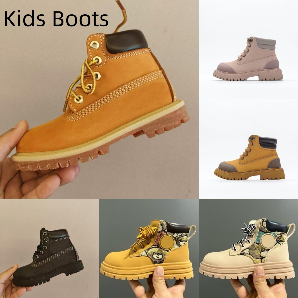 Kids children Boots Chestnut Fur Slides Sheepskin Shearling Mules Womens Men Boys Girls Ultra Mini Platform Boot Slip-on Shoes Suede Fall Winter-image-907249630