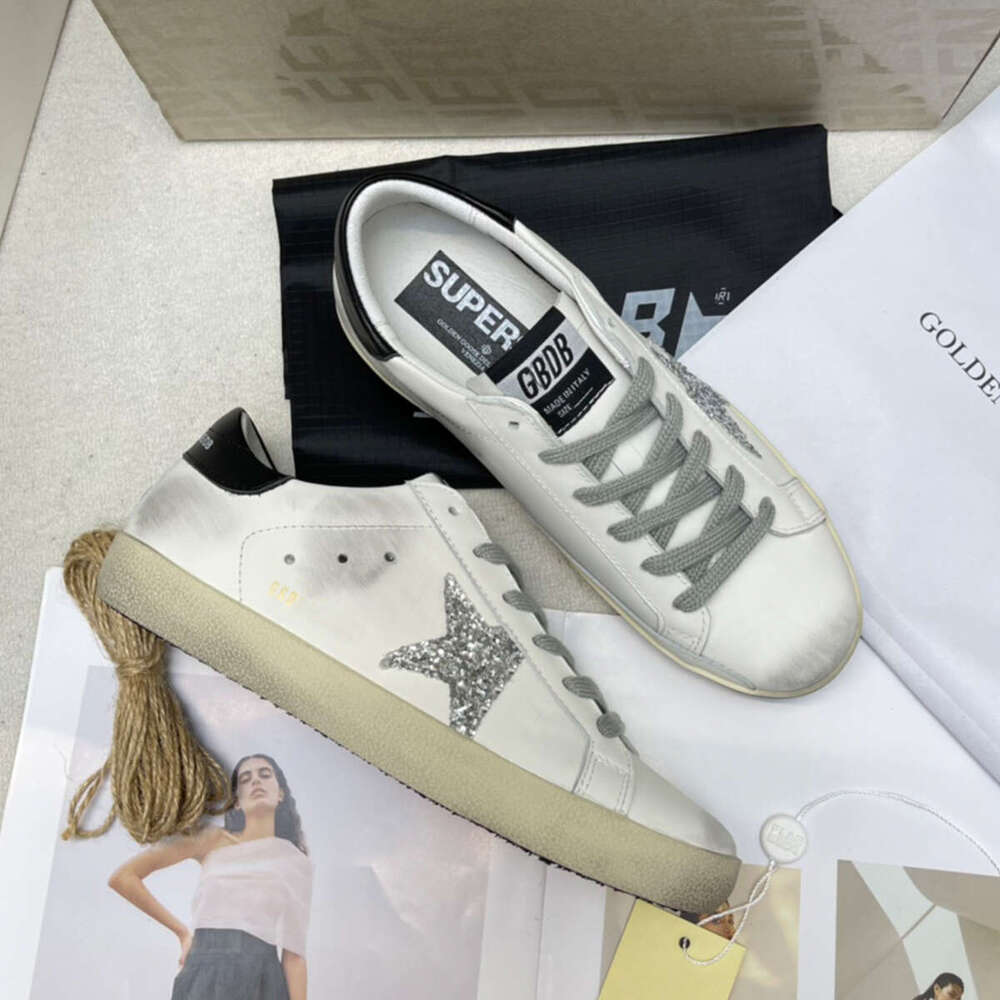 Chaussures de créateurs Top Goldenstar Sneaker Gooss High Casual Chores pour femmes Super Star Suede Primed Print White Doold Dirty Classic Casua