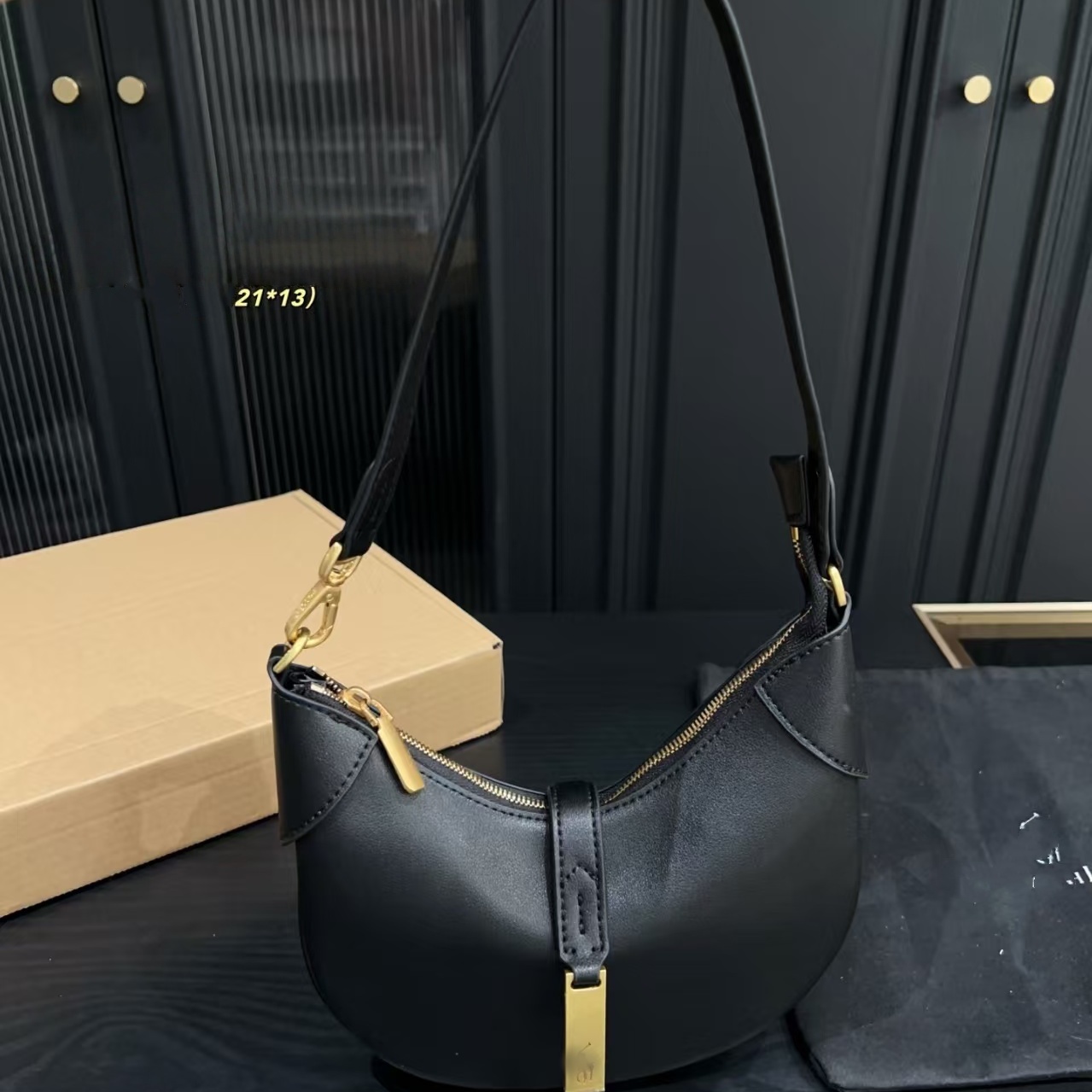 Shoulder Bags Evening Bags High quality cowhide suede polo id bag sac Womens designer shoulder bags Luxury handbag tote leather Hobo weekend moon bu