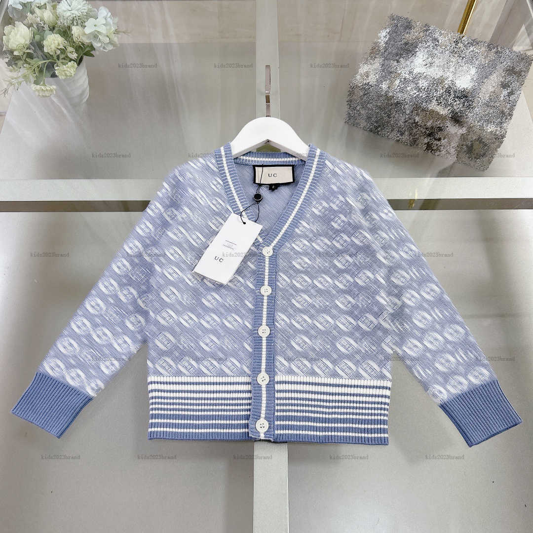 New baby cardigan kids Knitted sweater autumn tops kids designer clothes jacquard design boys girls Jacket hoodie A827X23N281-a