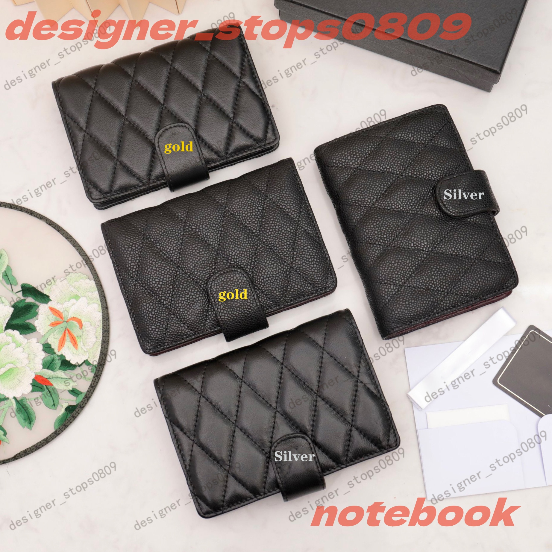 Top Quality Agenda Bracket Case Planner Waterproof Ring Notebook Cover Work Meeting Notes Calendar Luxury Designer Wallet Credit Card Case