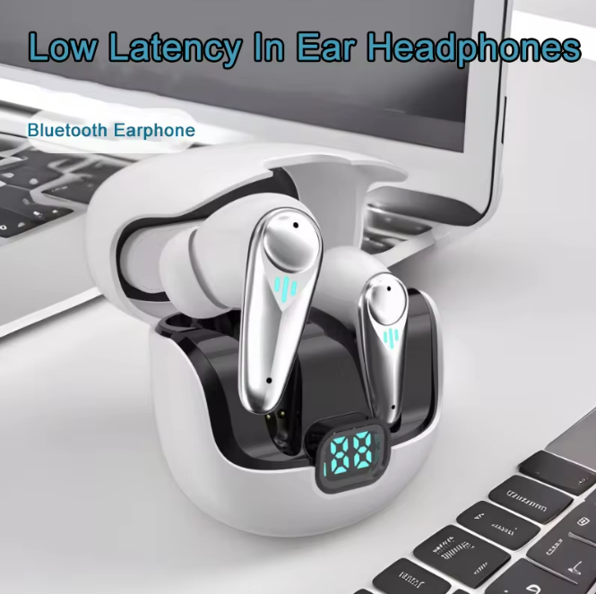 YX37 Gaming Bluetooth Earbuds In-Ear ANC Noise Cancelling Headphones with Microphone 2.4GHz Fast Connection Low Latency Long Battery Life Gaming-image-1073796002