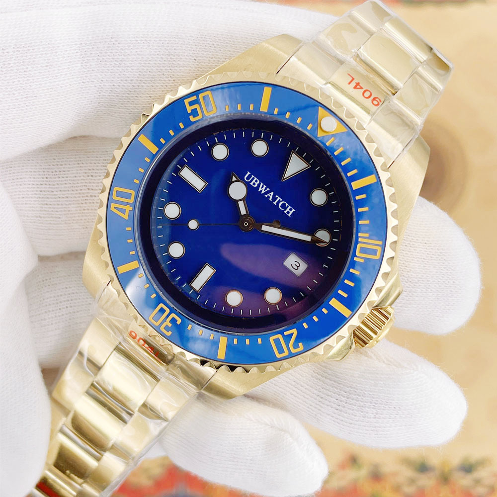 ST9 DBlue Dial Men Watch SeaDweller Ceramic Bezel 44MM Sapphire Automatic Mechanical Diver Mens Watches Wristwatches U1