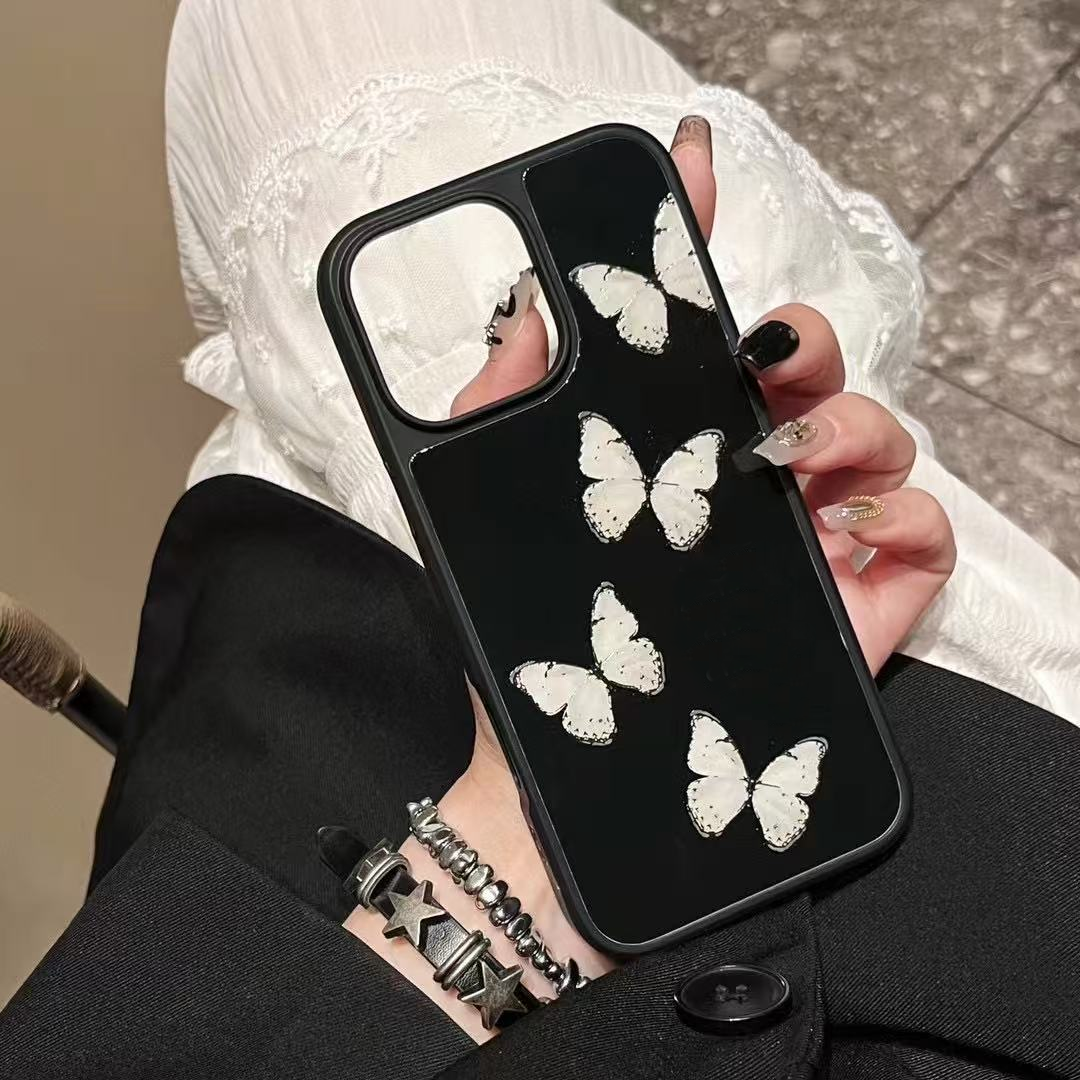 Phone Case Crocodile Skin Pattern Diamond Inlay Fashion Full Surround Protective Shell For iPhone 15 14 13 Pro Max Mobile Phone Protective Cases-image-957803045