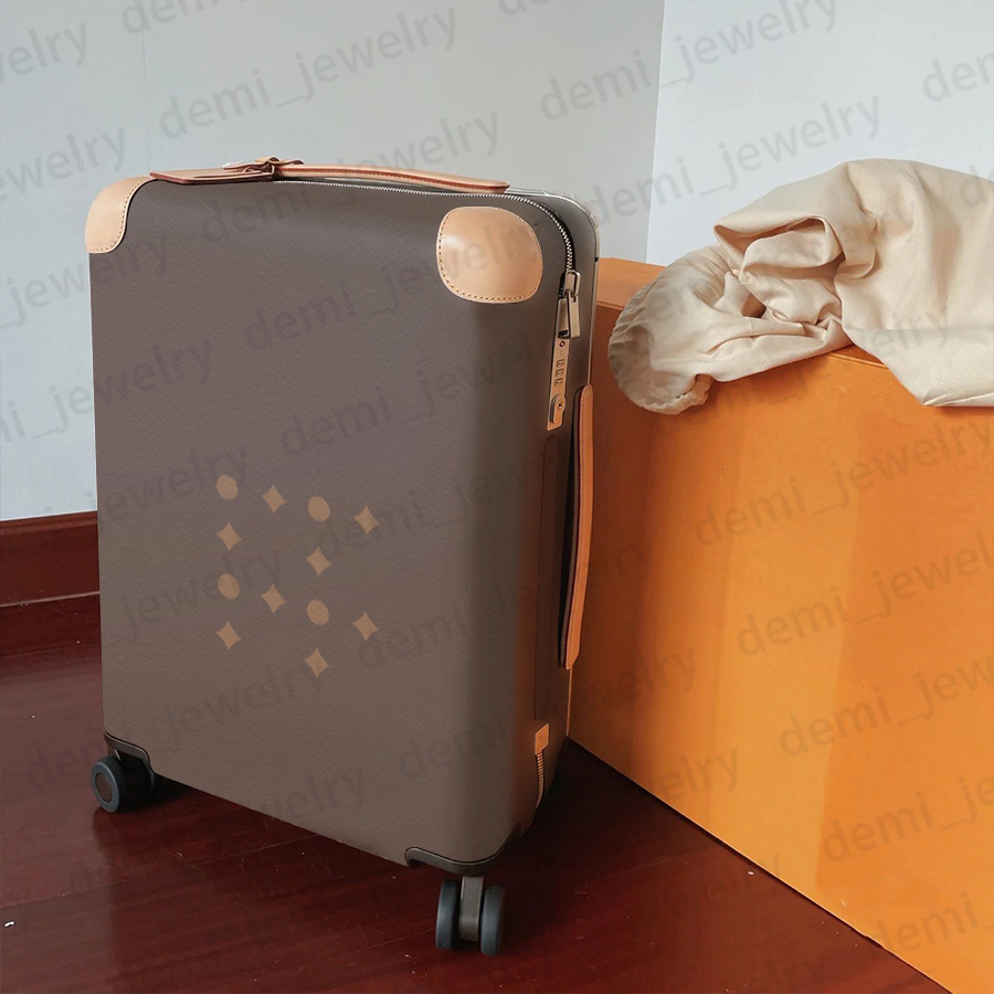 Designer Luggage with wheels Travel Suitcase for Men Women Genuine Leather Carry On Bag Large Capacity Suitcase Flower Design Unisex Leisure Trol-image-973102309