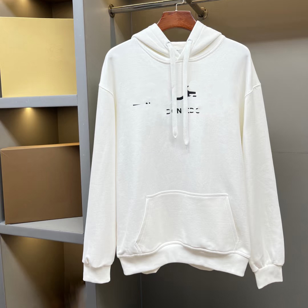 Men's hoodie plus size designer hooded sweatshirt fashionable autumn and winter style letter printed cotton solid color sportswear