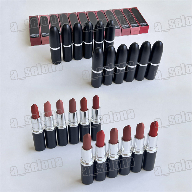 14 Color Lip Makeup Matte Lipstick Lustre Lipsticks Rouge A Levres 3.5g Warm Velvet teddy-image-410906988