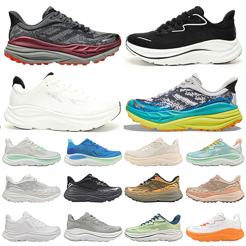 Designer Clifton 10 Running Shoes Men Women Stinson 7 Shoes Sneakers Harbor Mist Black White Carbon X 2 Athletic Bondis 10 Outdoor Sports Trainers