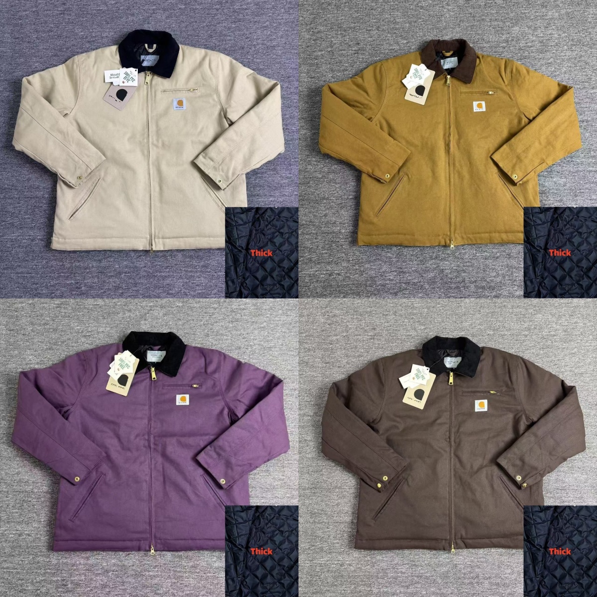 2025 puffer jacket Carharrett jacket mens Hoodie jackets designer mens designer jacket top quality 100% cotton coat mesh lining work jacket us size