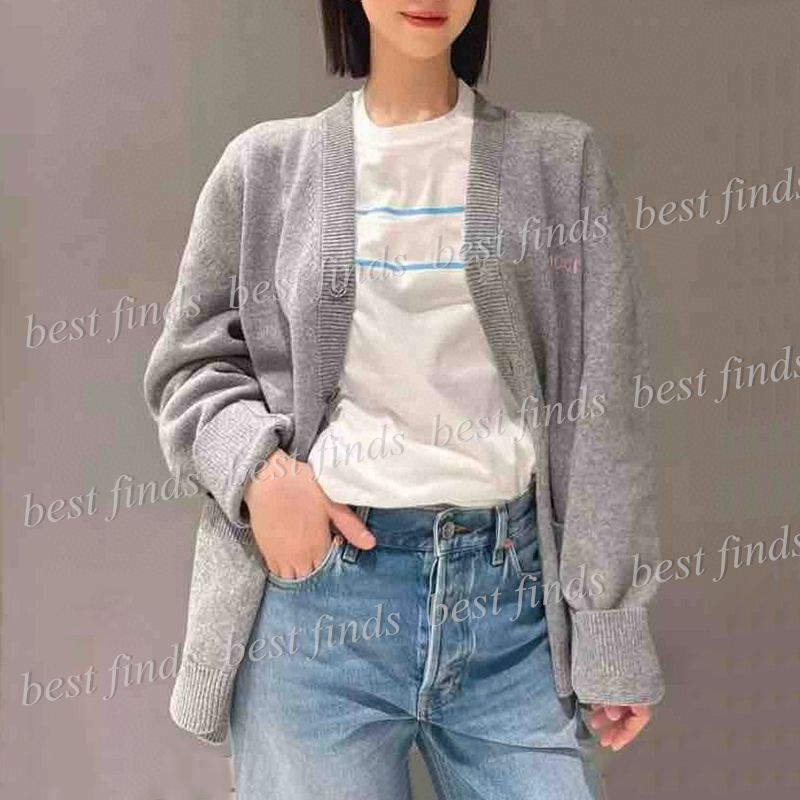Fashion Women's Knitted Cardigan Women's Sweater Desinger Sweater-image-789129977