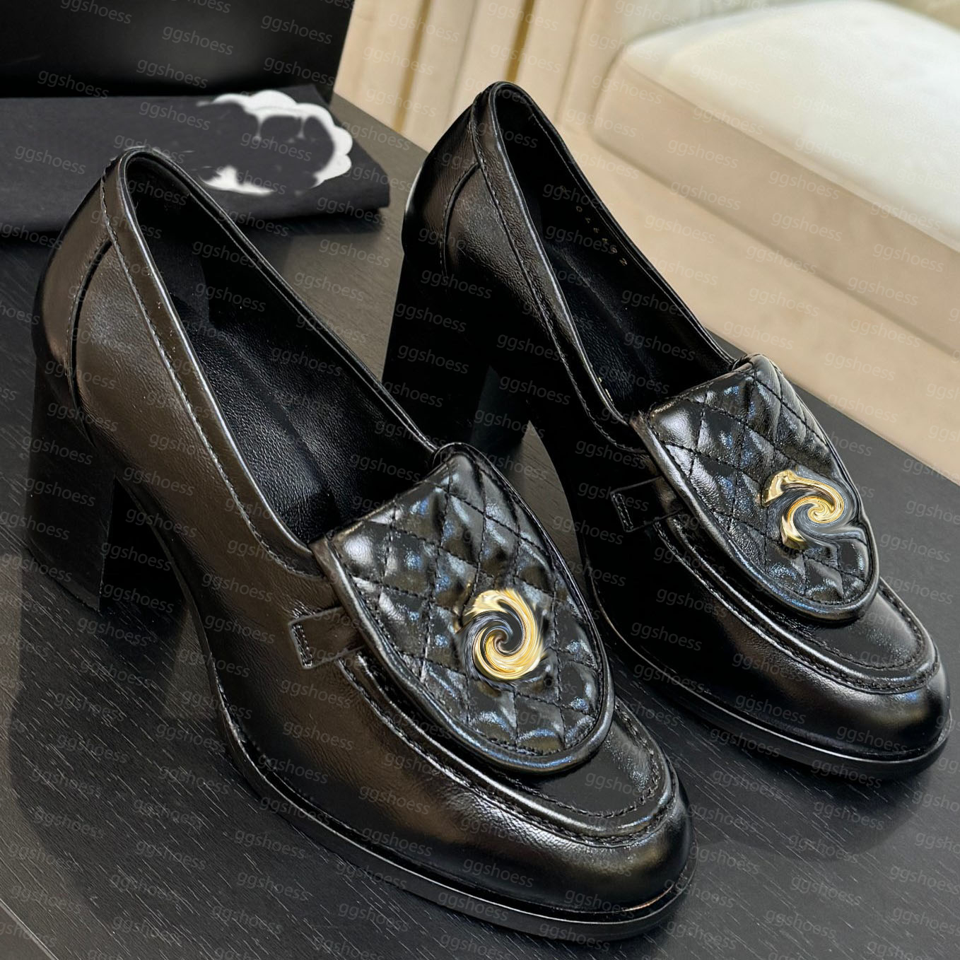 Femmes mocassins mocassins chaussures habillées de créateur de qualité supérieure luxe en cuir véritable plate-forme Oxfords mocassins classiques