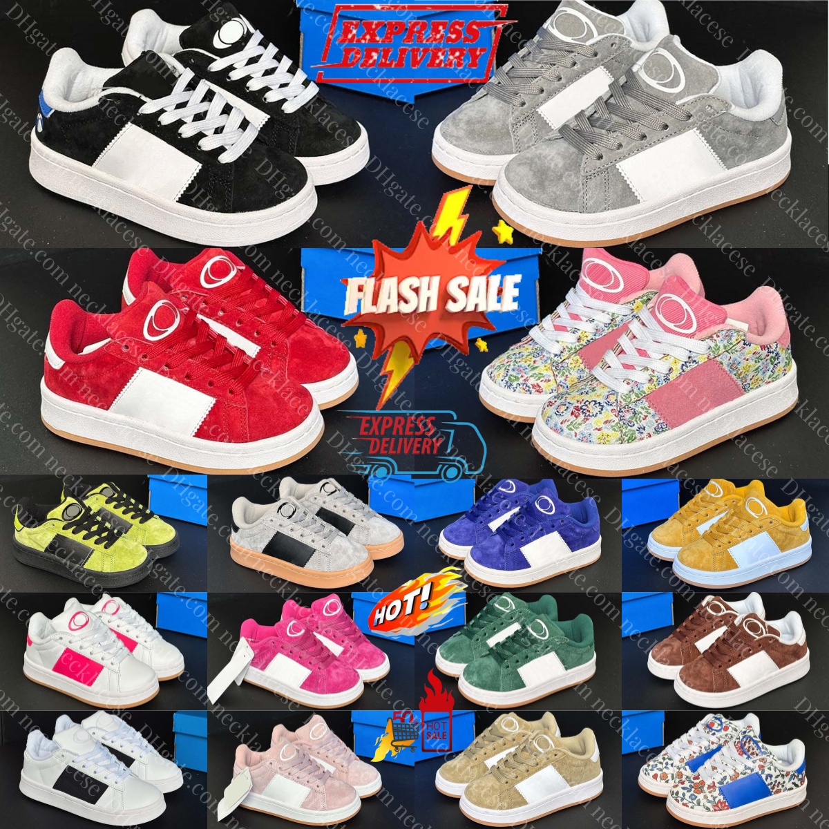 Kids Sneakers Boys Girls Running Trainers Toddlers Children Shoes 00 Sport Skateboarding Shoe Core Black Grey White Pink Floral Green Red Yellow-image-940836156