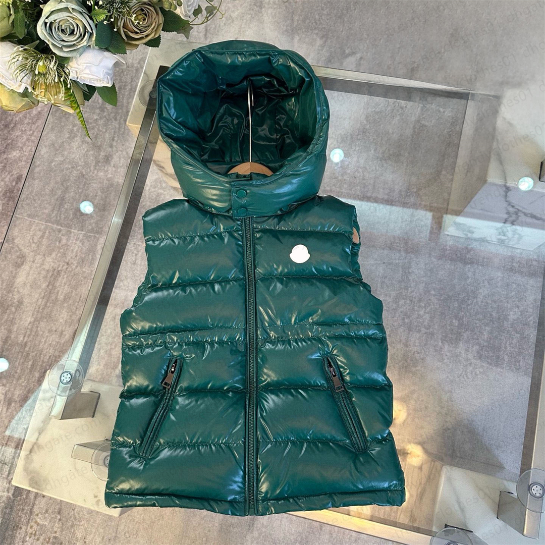 2026 s puffer hooded Gillet Waistcoat Girls Boys designer Jacket outwear Children winter warm Vests jackets outwear Down Coats Baby Clothes S2510-image-1080027740