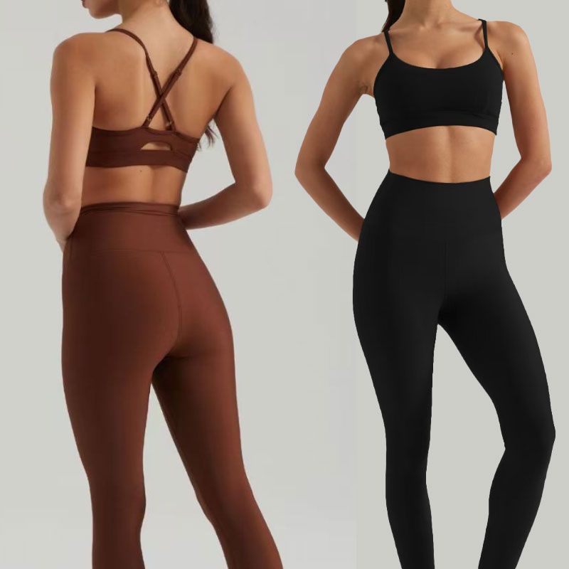 Designer Yoga Set 2 Pieces Sports Bra Tank Tops Womens Tight Sports Suits Jumping Gym Resistance Strength Training Sportswear Running Sweat Wicki