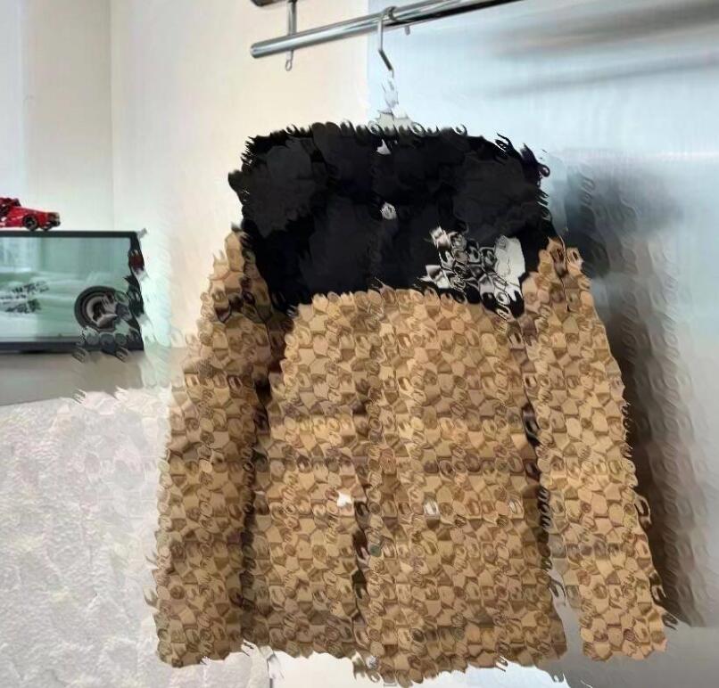 Embroderied designer Winter men's Cotton Padded Thick Parkas Jackets black Streetwear couple varsity Casual puff body Warmth jacket Print women