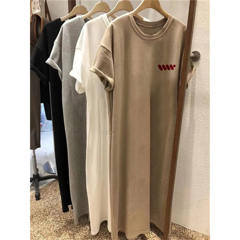 Summer Loose European and American Letters Printed Casual Shortsleeved Round Neck Women Maternity Dress M260328-image-1095556149