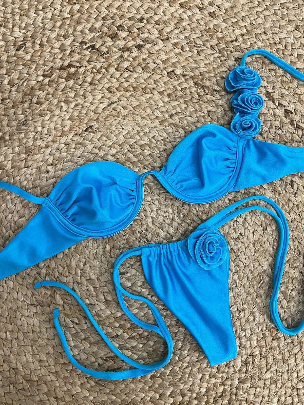 Push Up Women Swimsuit Female Swimwear Sexy Bikini Set Brazilian Biquini Floral Swimming Suit Bandage Beachwear 250907 H260114-image-1091923495