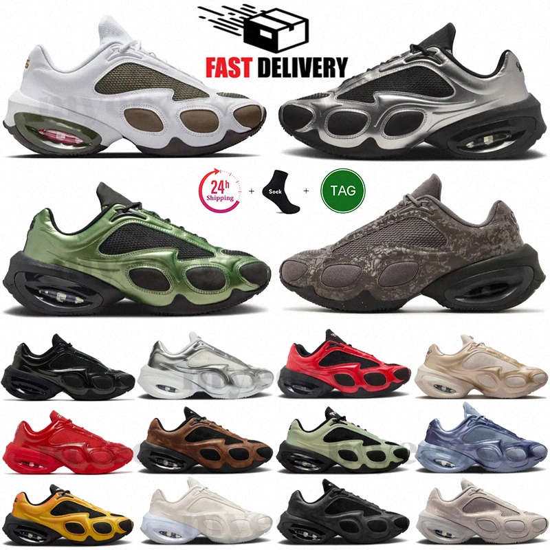 Designer Mens Muse Sneakers Running Shoes White Cargo Khaki Black Metallic Silver Oil Green Red Tan Womens Outdoor Trainers Size 36-45 k3dc#
