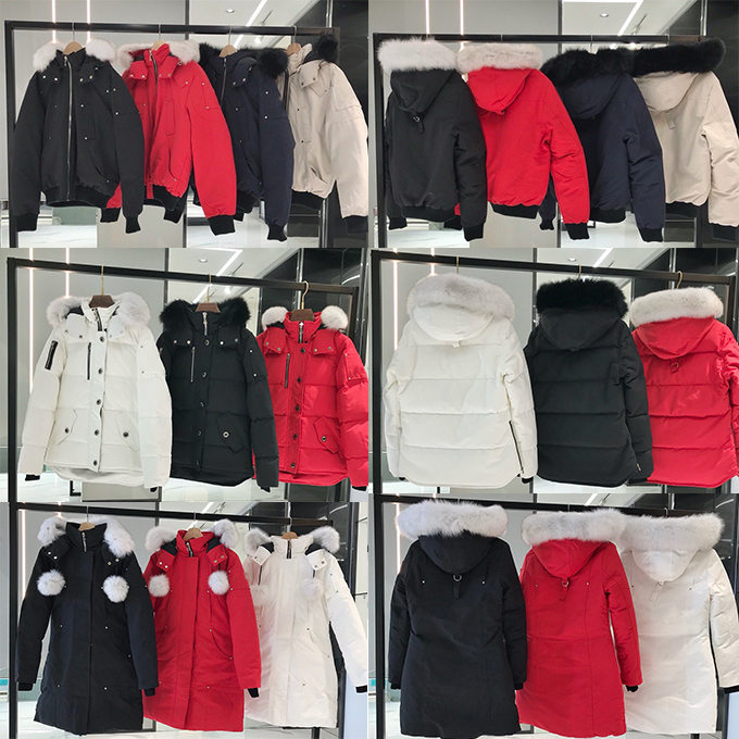 designer jacket mens puffer jacket Canada High-quality black and white fur collar winter jacket outdoor leisure coats windproof overcoat-image-951139977