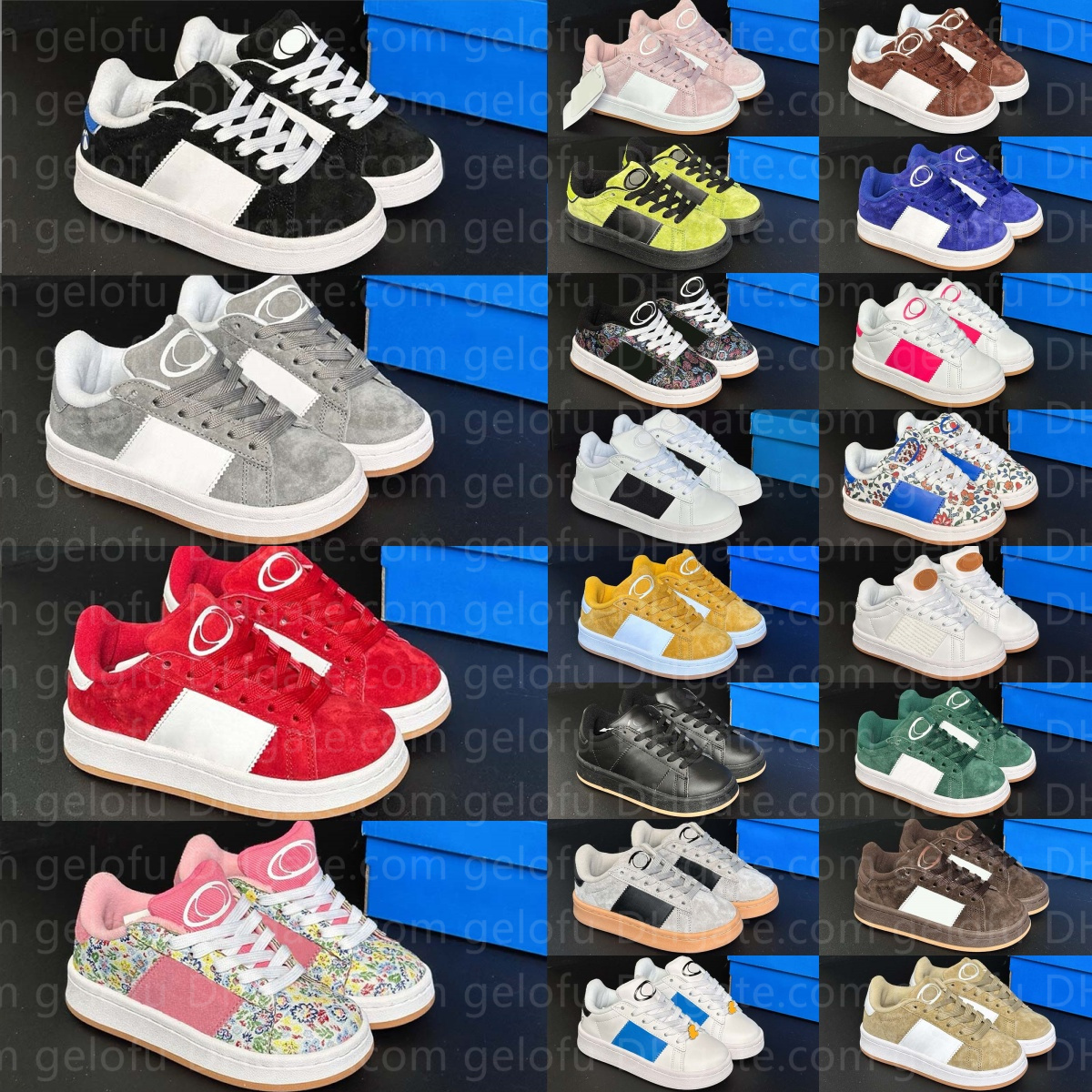 Kids Sneakers Designer Toddlers Running Trainers Boys 00 Girls Children Shoes Outdoor Skateboarding Black Grey White Dark Green Red Yellow Gum Pi-image-997941557
