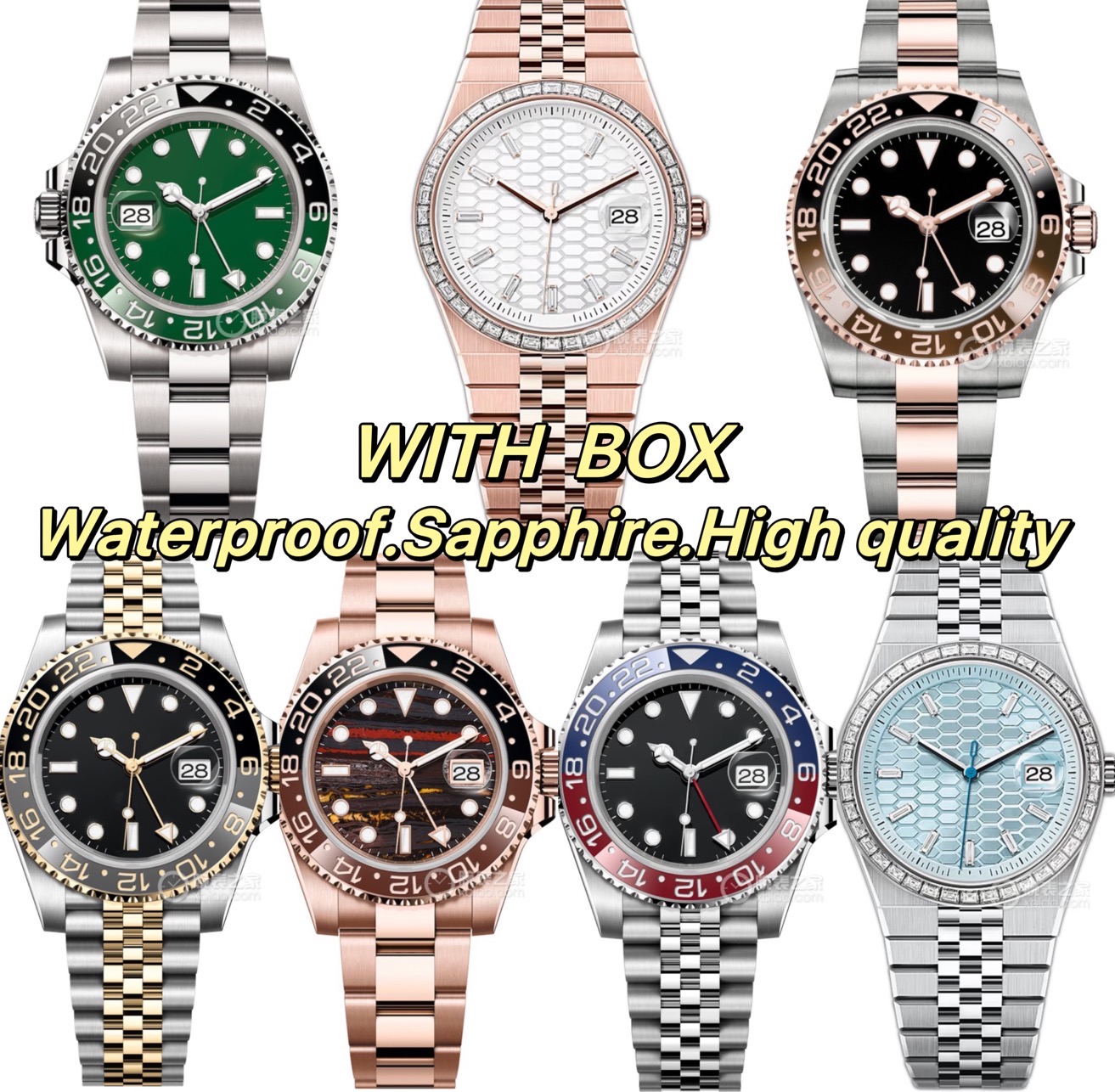 Men watch automatic movement desianel watches 40MM/36mm Sports ceramic rim 316L Stainless steel luxury Wristwatches withsapphire alass 50mm Waterpro