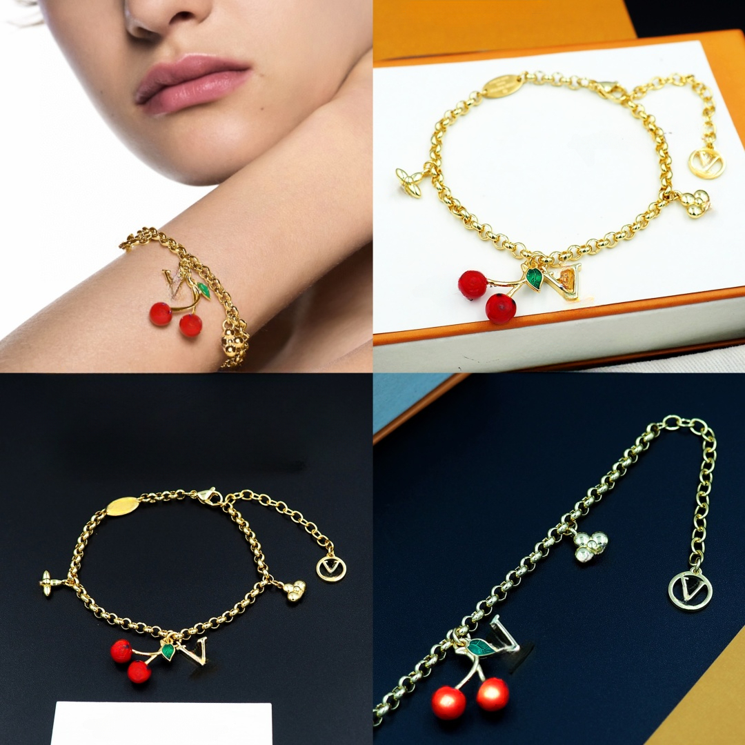 Bracelet Designer Brand Luxury Women Bangle Classic Necklace Pendant Bracelet Set Wedding Party Chain Jewelry Gift with Box-image-1074325230