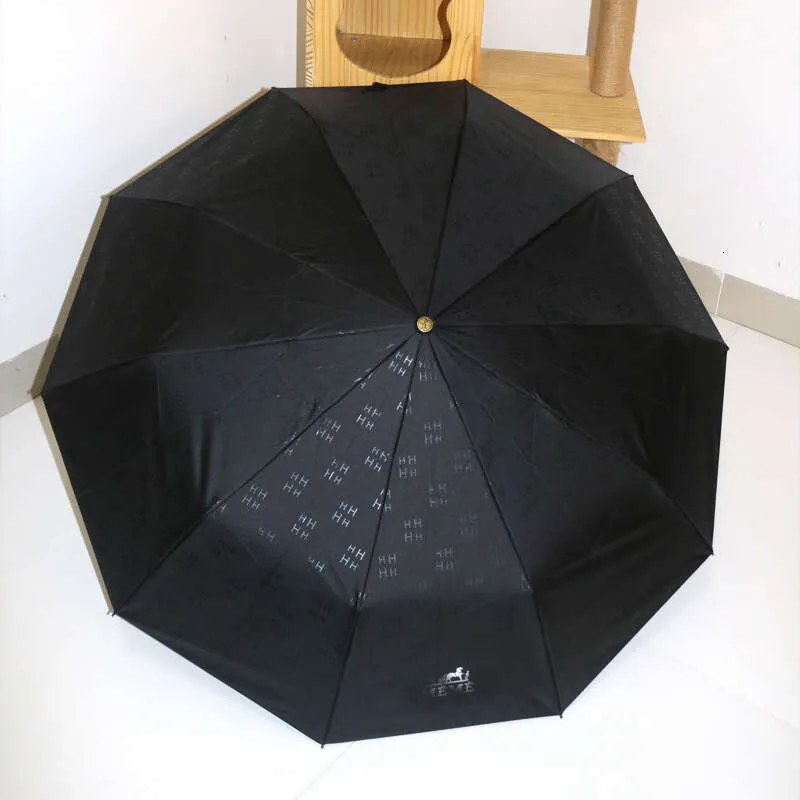 Sunshade 70 off layer fully automatic folding umbrella with black coating for womens fashion umbrella M260303-image-1096023303