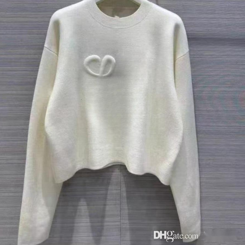 2025 Fall And Winter Designer Womens Sweaters Autumn Long-sleeved Knit Top Knitwear Slim Pullover Coat White Thin Knit Sweaters-image-817458868