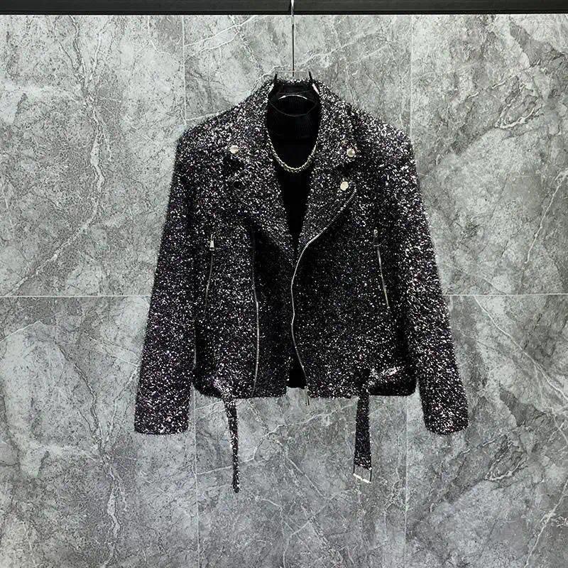 Men's Jackets Autumn Winter Blazer Coat High-end Bright Tassel Design Short Suit Jacket Top Loose Korean Style Handsome Aesthetic