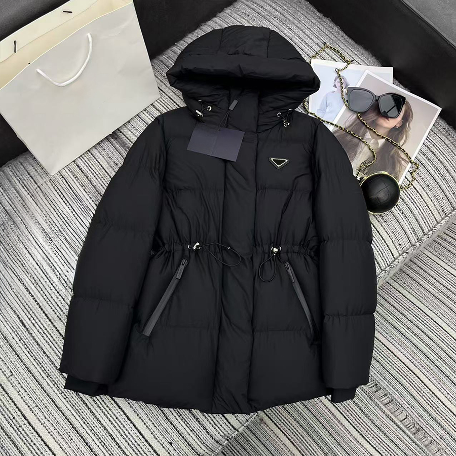 Down Jacket Designer Women Triangular Pattern Down Coat For Warmth Thick Hooded Striped Jacket Men Winter Classic Fashion High-Quality Duck Down